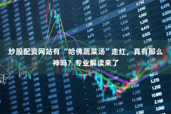 炒股配资网站有 “哈佛蔬菜汤”走红，真有那么神吗？专业解读来了